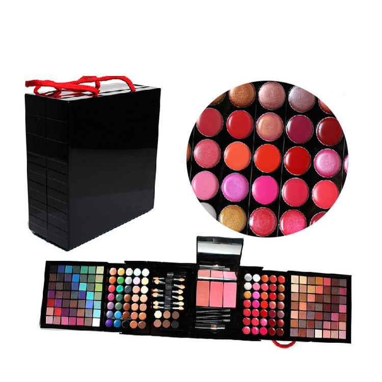 A Foreign Trade På uppdrag av Explosion Deluxe 177 Color Eye Shadow Bronzing Plate Combination Makeup Set Vit Valfritt