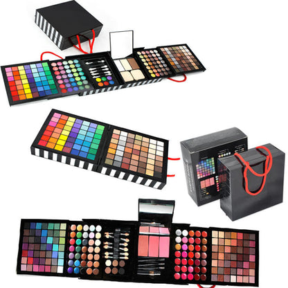 A Foreign Trade På uppdrag av Explosion Deluxe 177 Color Eye Shadow Bronzing Plate Combination Makeup Set Vit Valfritt