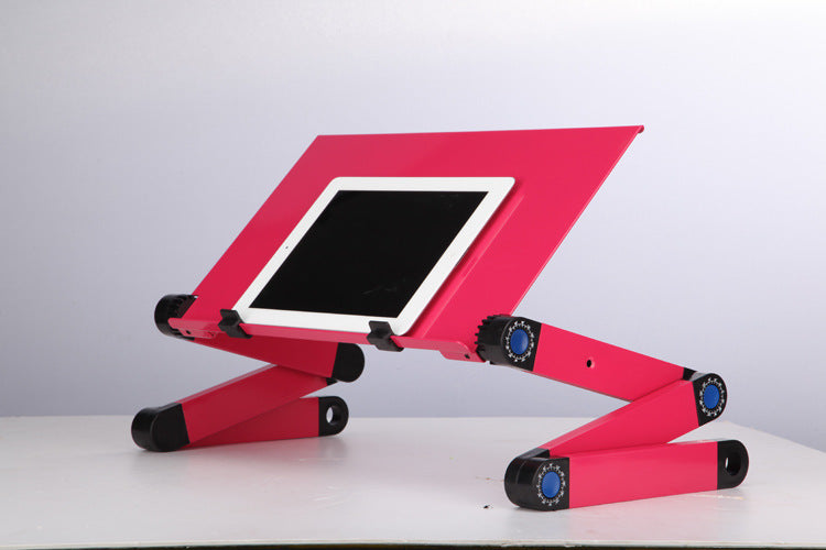 Laptopställ med justerbart, hopfällbart och ergonomiskt designstativ för bärbar dator, för ultrabook, netbook eller surfplatta med musmatta