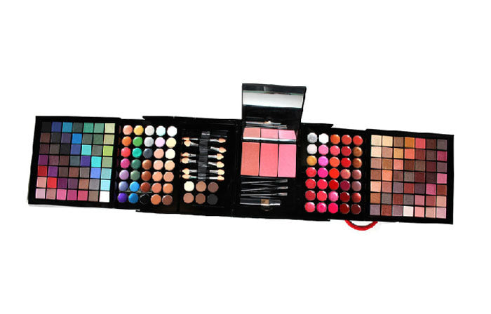 A Foreign Trade På uppdrag av Explosion Deluxe 177 Color Eye Shadow Bronzing Plate Combination Makeup Set Vit Valfritt