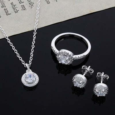 Luxury Zircon Jewelry Suit - Elegant and Stylish