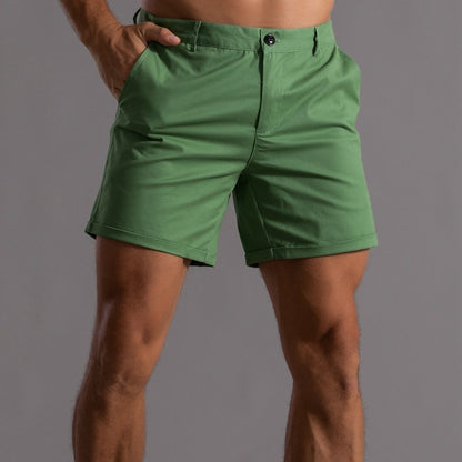 Men's Shorts With Pockets Fashion Summer Button Beach Pants