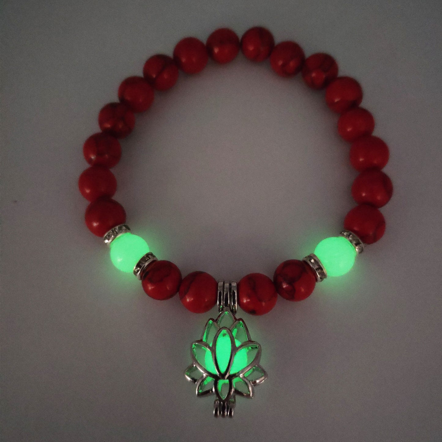 Energi Luminous Lotus Strand Pärla armbindel