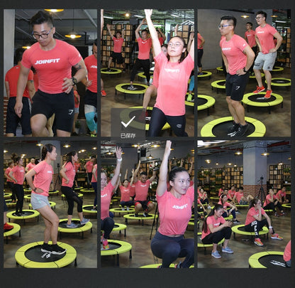 Trampolin Hem Barn Dam Herr Gymklass Trampolin Fitness Ledstångstrampolin