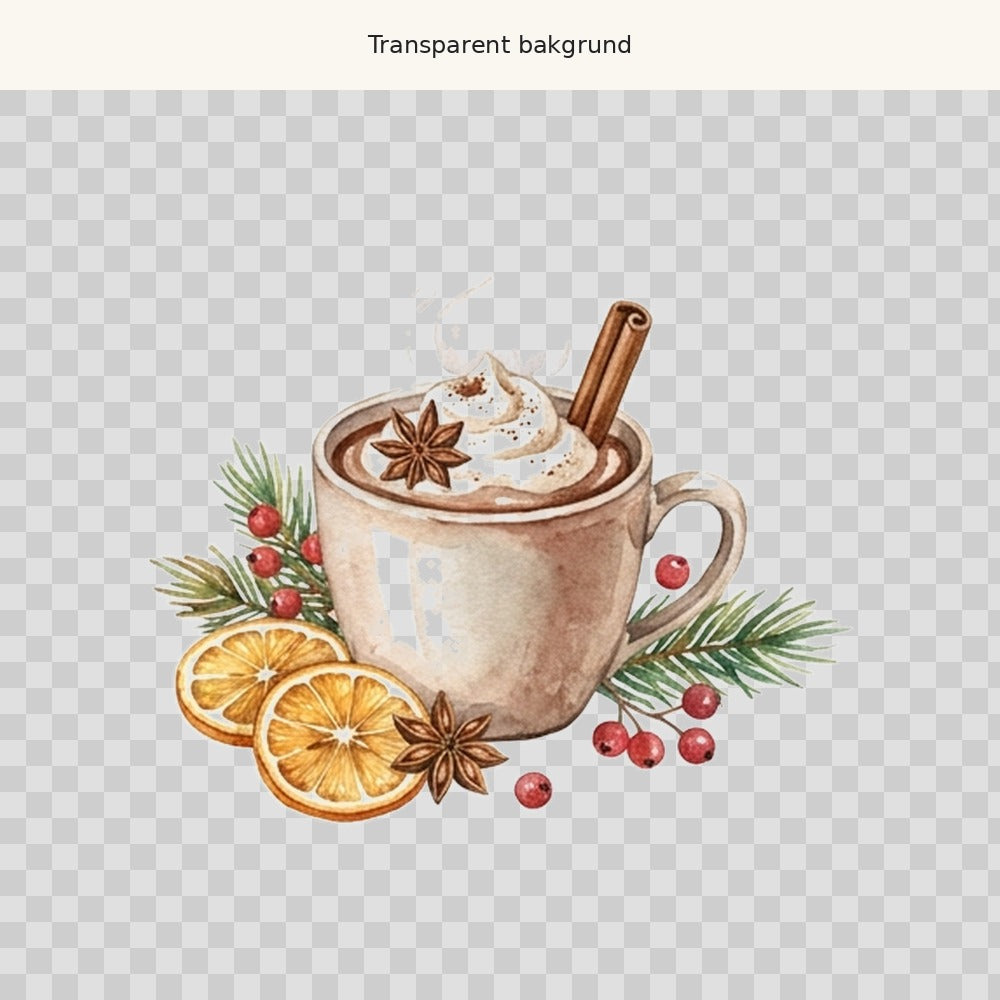 Varm choklad – transparent PNG-motiv (clipart)