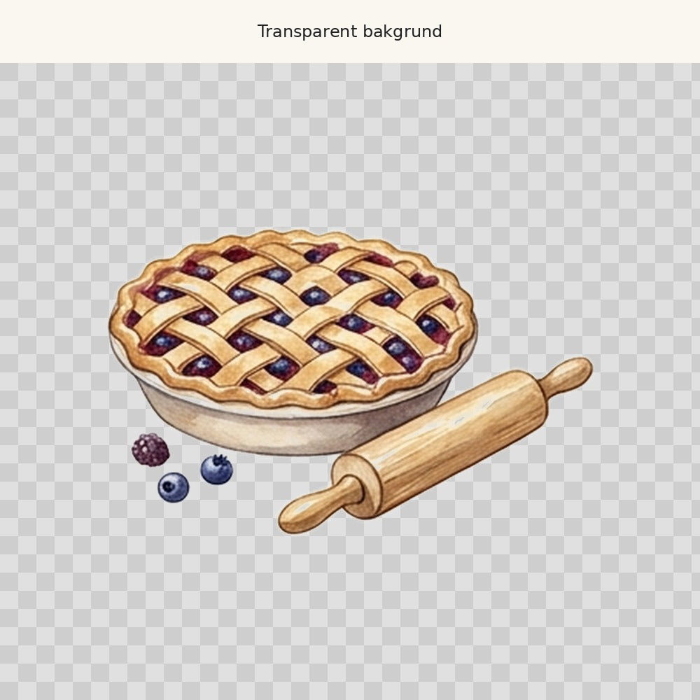 Bärpaj och kavel – transparent PNG-motiv (clipart)