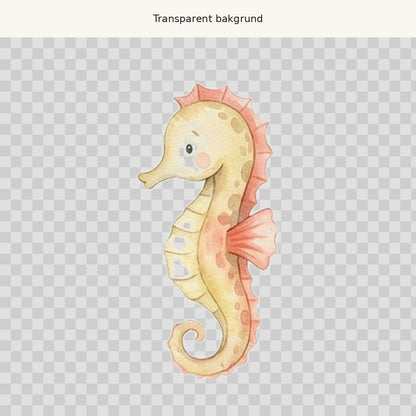 Sjöhäst – transparent PNG-motiv (clipart)