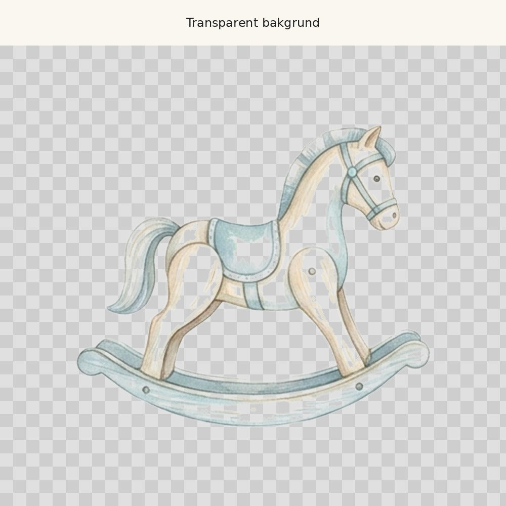 Gunghäst – transparent PNG-motiv (clipart)