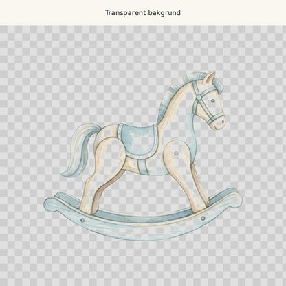 Gunghäst – transparent PNG-motiv (clipart)