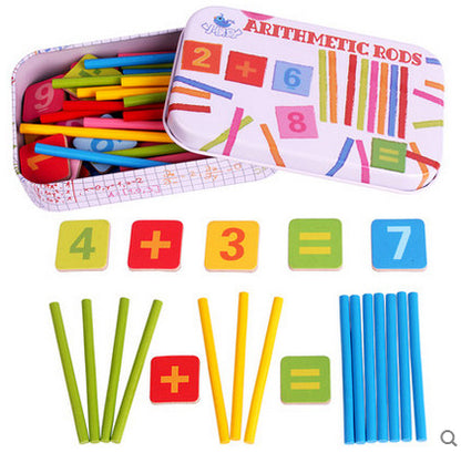 Early Childhood Education Arithmetic Stick Learning Box