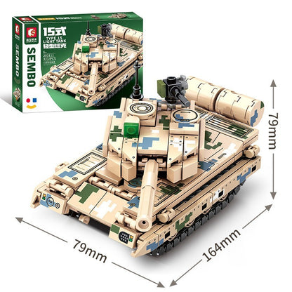 Pusselleksak för montering av tankmodell