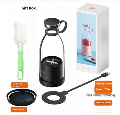 350ML Electric Juicer Blender Mixer | USB Rechargeable | 4 Stainless Steel 3D Blades - KitchenMasters