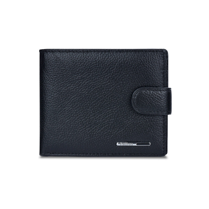 Men's Leather Wallet Multifunctional Short Men