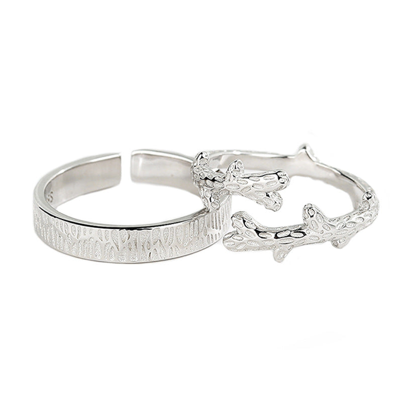 Sterling Silver Couple Rings For Men And Women