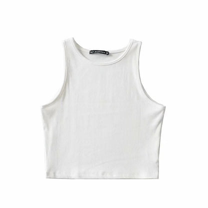 Kvinnors fast färg Fitness Sport Jersey tank Topp