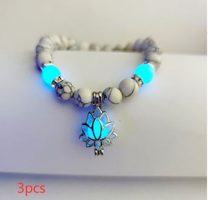 Energi Luminous Lotus Strand Pärla armbindel