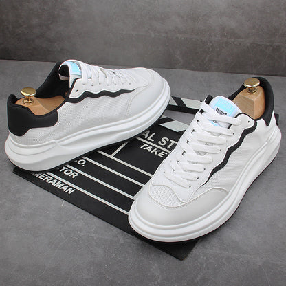 New Versatile Men's Rubber Small White Shoes