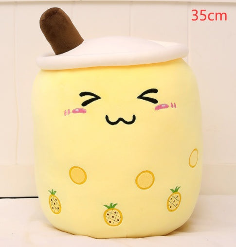 Pearl milk tea cup pillow