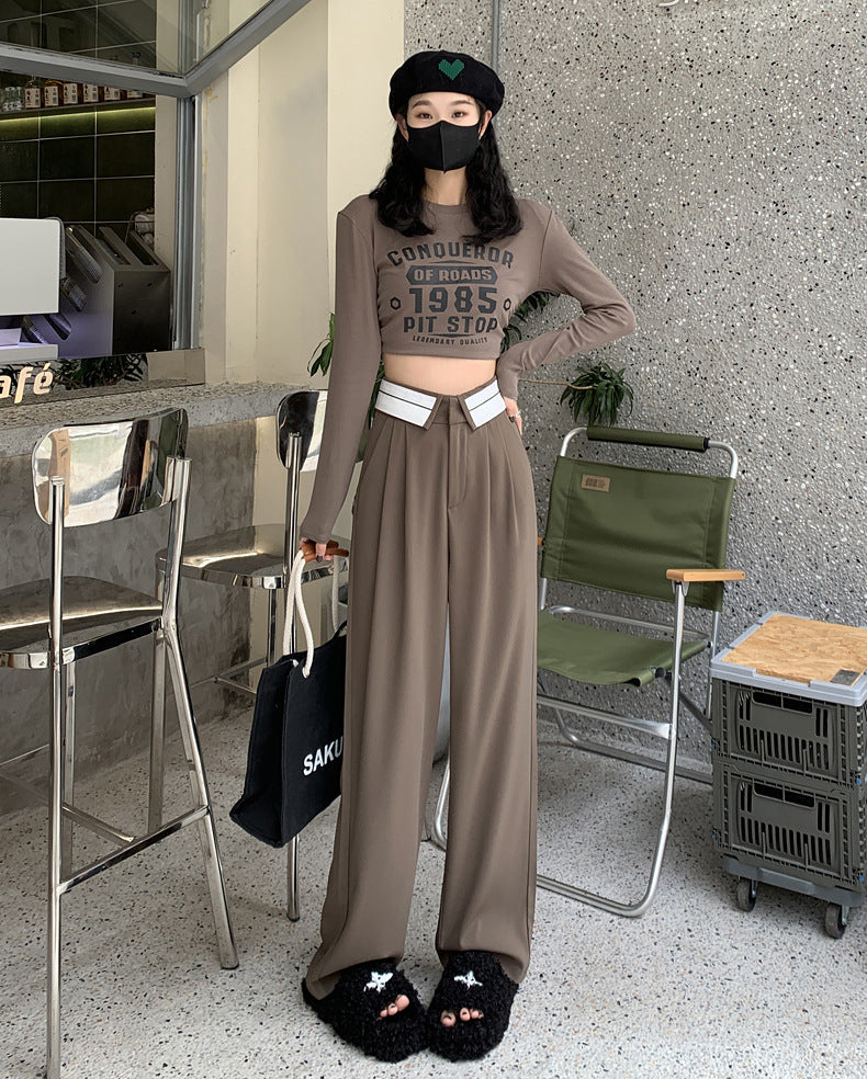 Suit Pants Women's Spring Hot Girl Design Loose