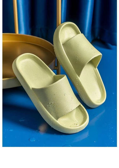 New Household Foot Feces Slippers Female Bathroom Bathing Couple Home Sandals And Slippers Male Summer Outer Wear Thick