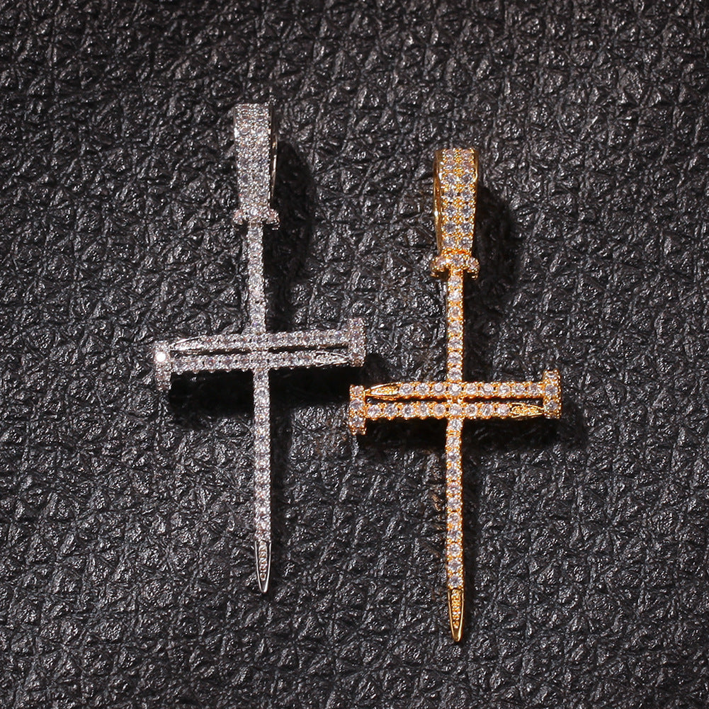 Cross Pendant Hip Hop Necklace Men