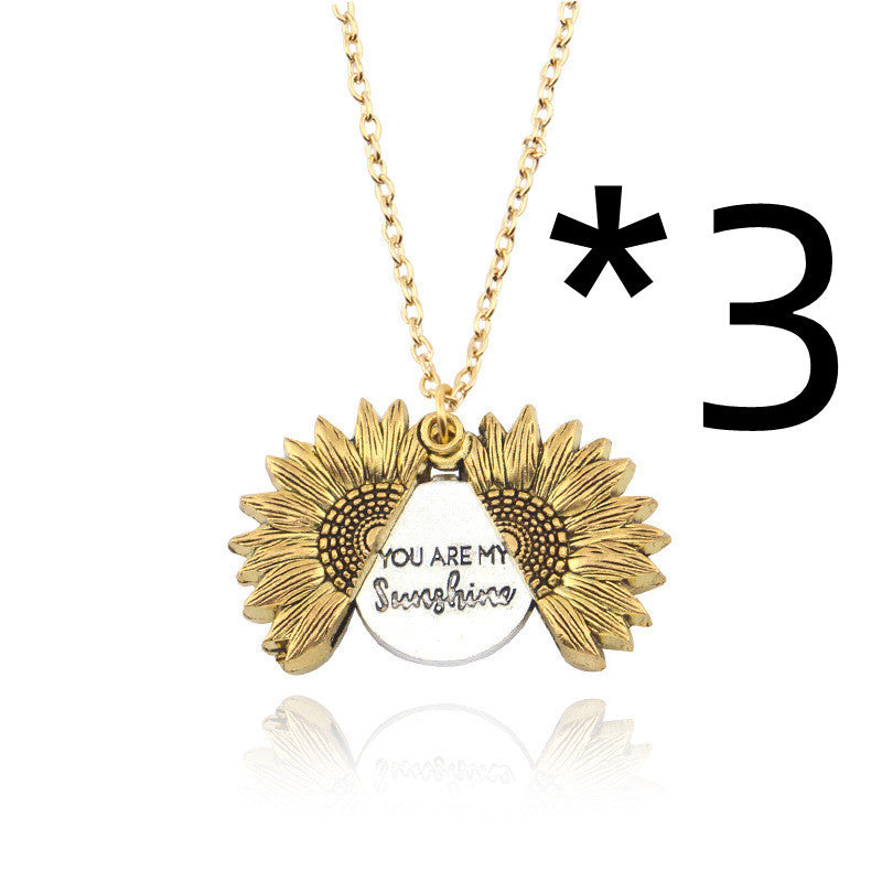 Collier tournesol You Are My Sunshine pour hommes et femmes