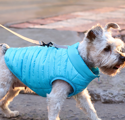 Nya hundkläder höst och vinter hel nylon blixtlås Valpjacka hundkläder