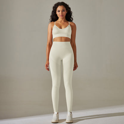 Ensemble de vêtements de Yoga, pantalon serré de levage du dos de sport sans couture