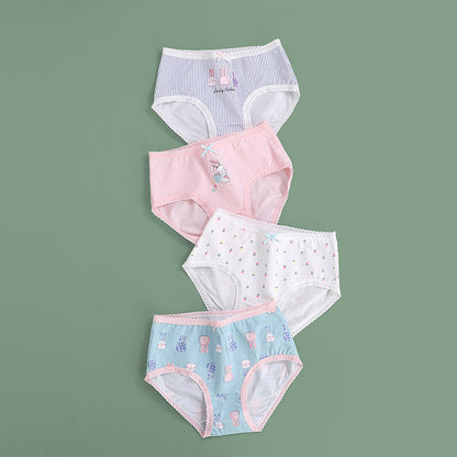 Girls' Underwear Children's Briefs Pure Cotton