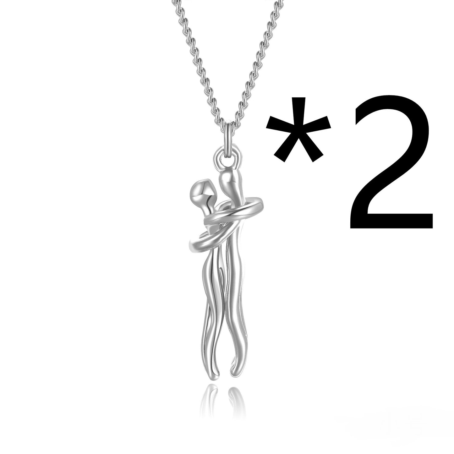 Collier câlin affectueux pour Couples, pendentif d'anniversaire, de saint-valentin, à la mode, Style Punk de rue, offre spéciale