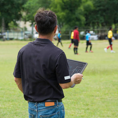 Wicue Tableau tactique de football de 15 pouces, démonstration de tactiques sportives, jeu de commandement, entraînement, tableau d'écriture sportif