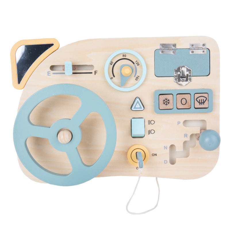 Young Children's Early Education Car Simulation Steering Wheel Driving Learning Unlocking Educational Toys