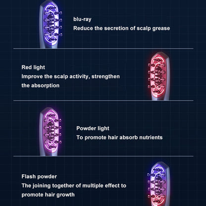 Hälsosam kam Mikroströmsradiofrekvent hårvårdsutrustning