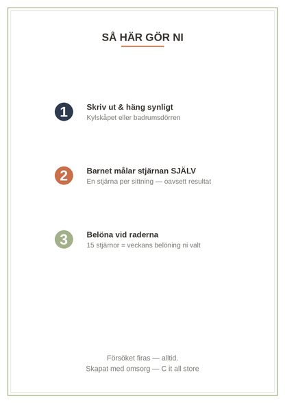 Pottränings-stjärnkarta — 2 veckor, belöningar & diplom (printbar PDF)