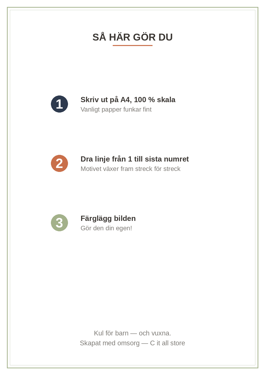 Punkt till punkt — Jul vol. 1: 8 motiv att dra fram (printbar PDF)