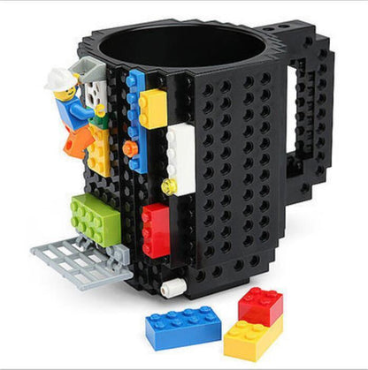 Tasse de puzzle de bloc de bricolage