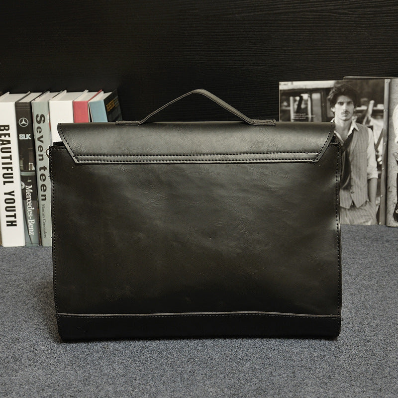 Crazy Horse Leather Tote Briefcase