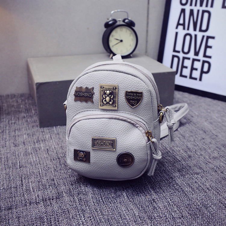 Spring bag women new version of Korean fashion tide badge, Mini Shoulder Bag vertical type square oblique cross packet