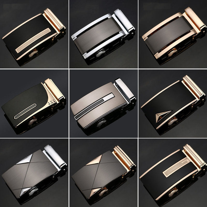 Wide alloy belt buckle