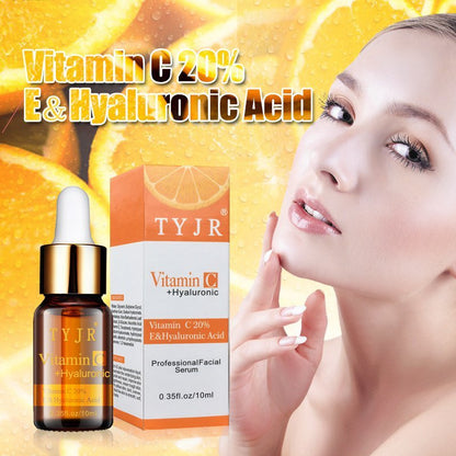 Vitamin C Serum VC borttagande mörka fläckar fräkne Speckle Fade ålderslös hudvård Whitening ansikte Anti Winkles Essen Skönhet.