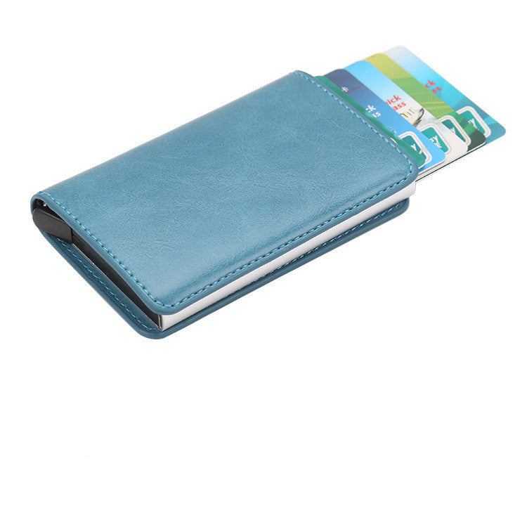 PU Automatic Card Card Holder RFID Multi-function Card Holder