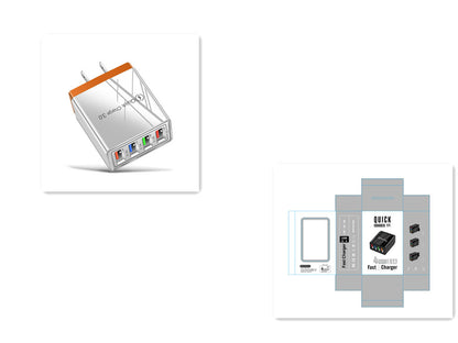 5V 3A Snabbladdning USB Charge Quick Charge 3.0