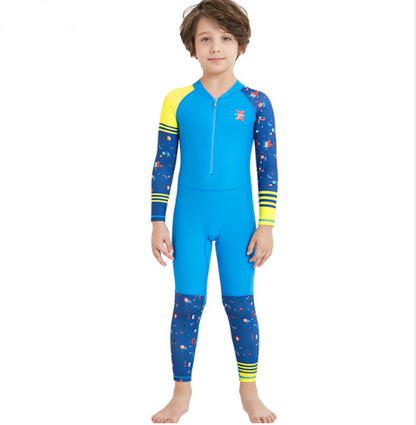 Combinaison de plongée à séchage rapide pour enfants, filles et garçons, combinaison de plongée en apnée à manches longues, taille de maillot de bain pour enfants, protection solaire 