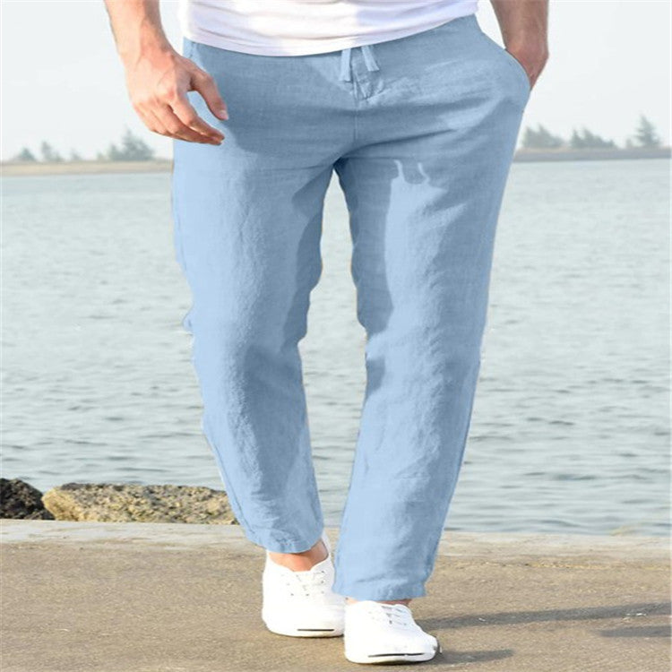 Men's Linen Summer Casual Fashion Pants