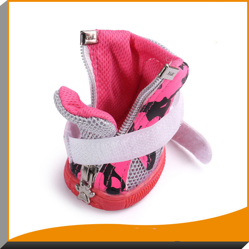 Puppy breathable net shoes