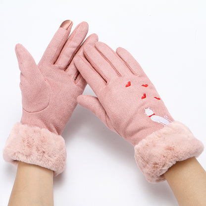 Gants femmes gants d'hiver en daim