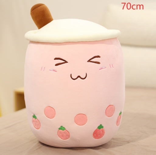 Pearl milk tea cup pillow