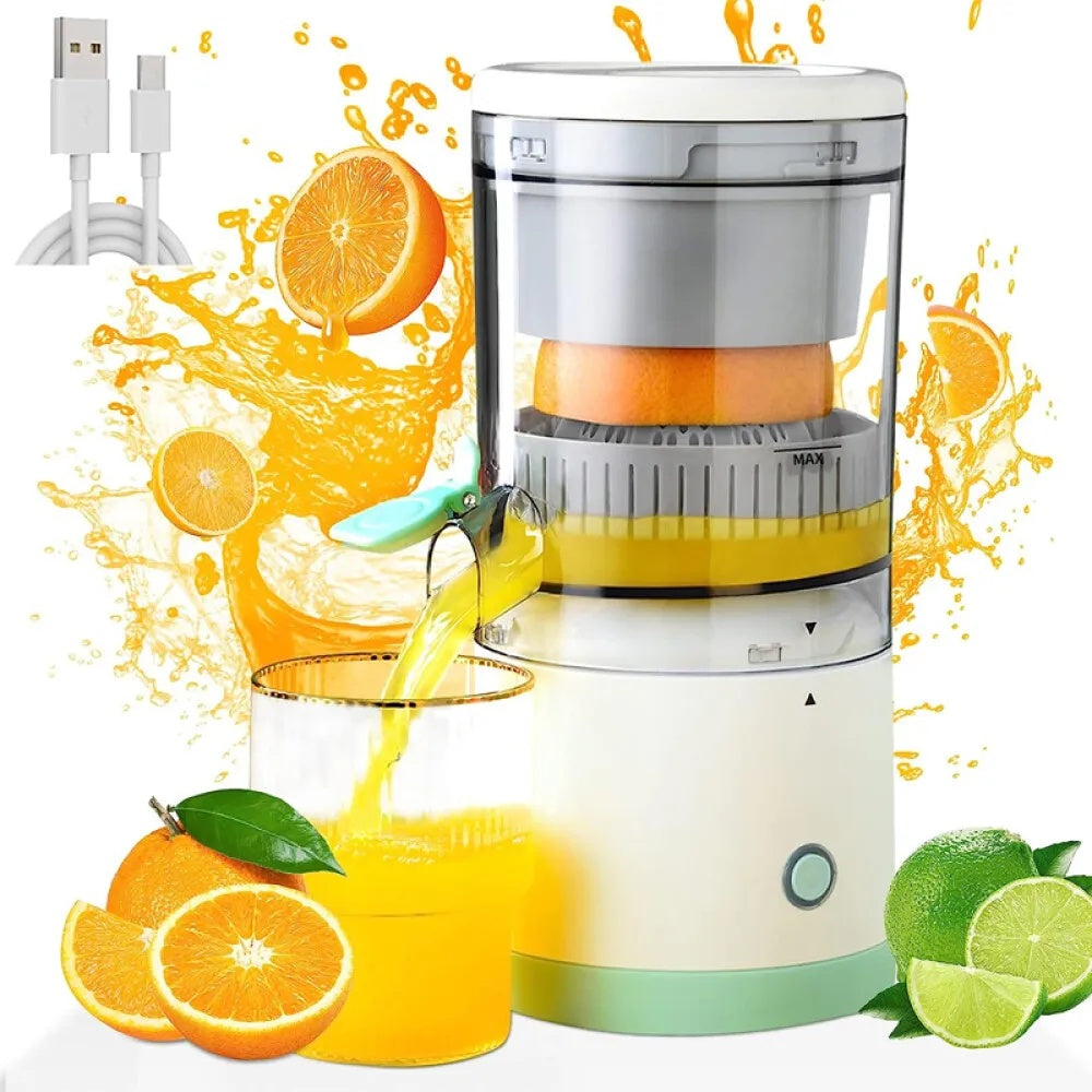 Elektrisk Citrus Juicer Juice Squeezer Portable Press Machine Fruktextraktor UK