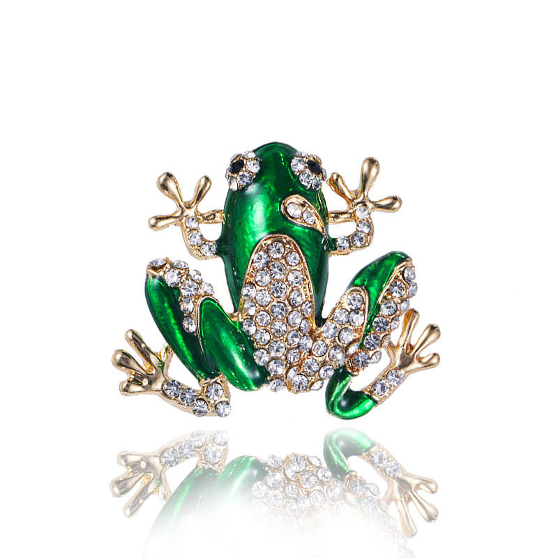 Vintage frog brooch