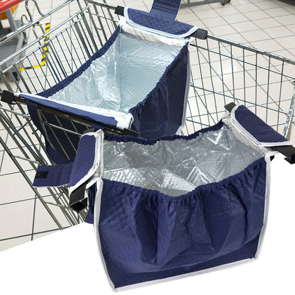 Supermarket trolley insulated shopping bag